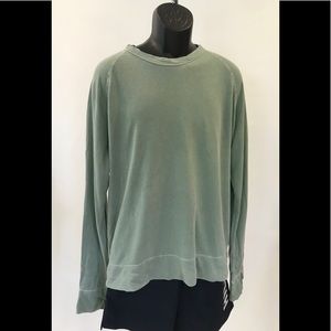 James Perse Green Long Sleeved Sweatshirt